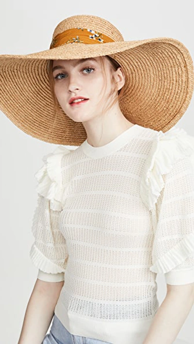 Shop Hat Attack Coco Sunhat In Natural/floral