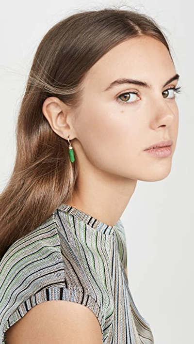 Shop Loren Stewart 14k Green Agate Paleta Earrings
