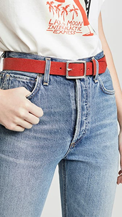 Shop Rag & Bone Boyfriend Belt In Fry Red