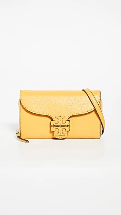 Shop Tory Burch Mcgraw Wallet Crossbody Bag In Daylily