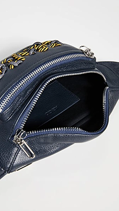 Shop Kenzo Kontrast Bum Bag In Navy Blue