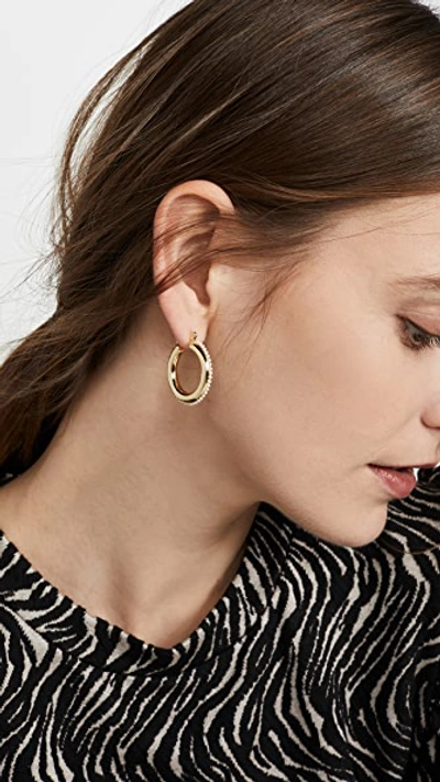 Shop Luv Aj The Baby Amalfi Hoops In Gold