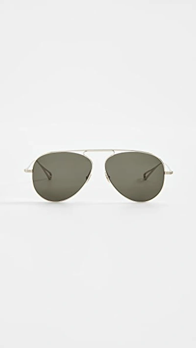 Shop Krewe Marconi Sunglasses In 12k Titanium