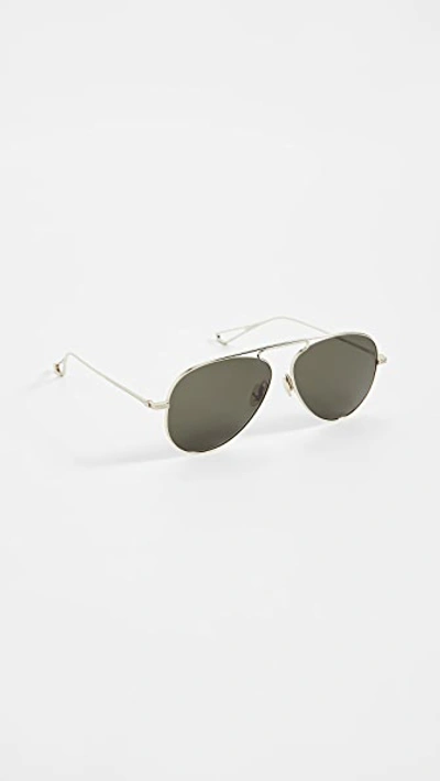 Shop Krewe Marconi Sunglasses In 12k Titanium