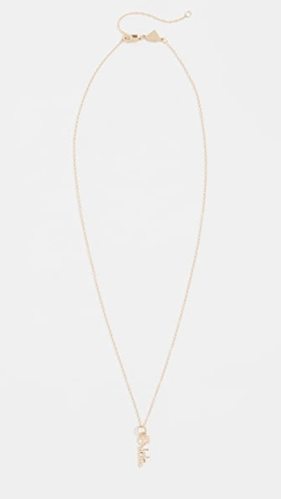 Shop Alison Lou 14k Bride Charm Necklace In Yellow Gold