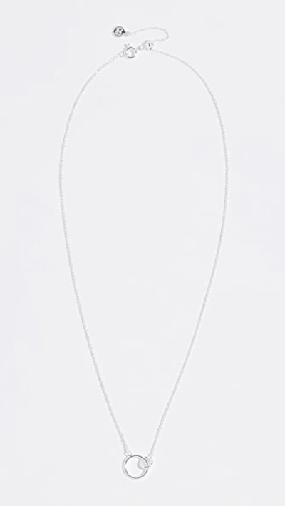 Shop Gorjana Wilshire Charm Adjustable Necklace In Silver