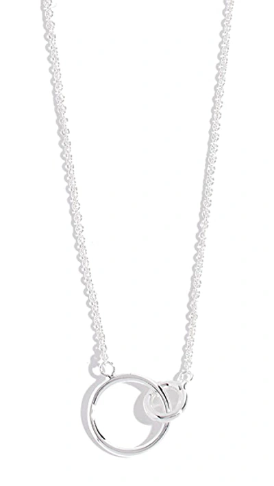 Shop Gorjana Wilshire Charm Adjustable Necklace In Silver