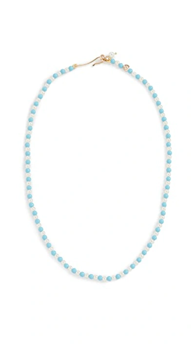 Shop Roxanne Assoulin Little Darling Necklace In Turquoise