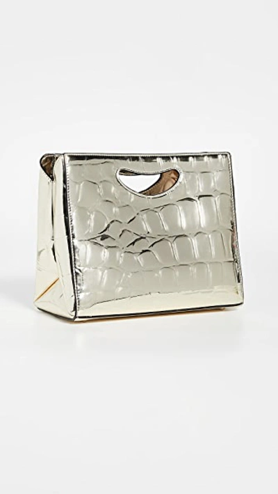Shop Hayward 1712 Basket Bag In Gold Mirror