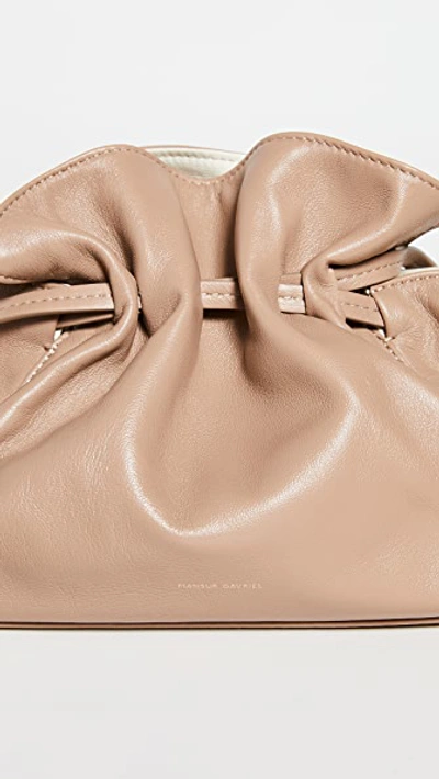 Shop Mansur Gavriel Mini Protea Bag In Biscotto/crème