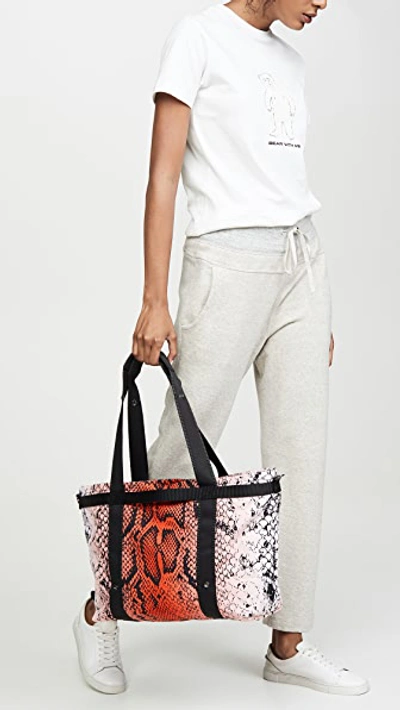 Shop Andi The  Tote In Persimmon Snake
