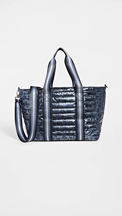 Shop Think Royln Wingman Bag In Shiny Leopard Blue Concrete