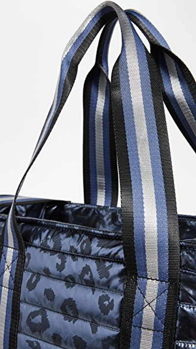 Shop Think Royln Wingman Bag In Shiny Leopard Blue Concrete