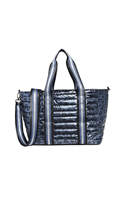 Shop Think Royln Wingman Bag In Shiny Leopard Blue Concrete