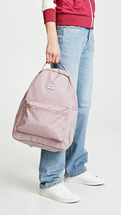 Shop Herschel Supply Co Nova Mid-volume Backpack Ash Rose One Size