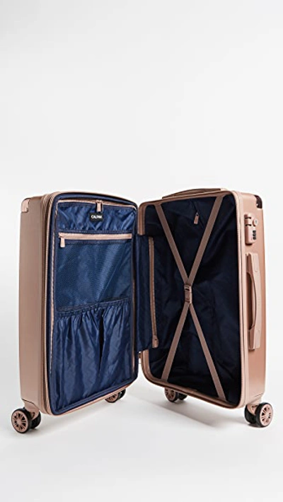 Shop Calpak Ambeur Carry On Suitcase In Rose Gold