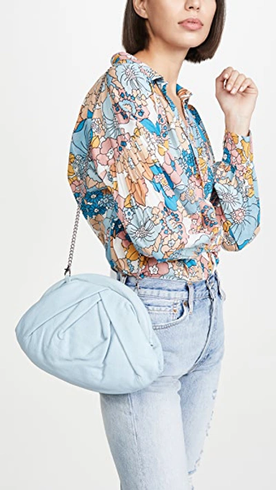 Shop Nunoo Saki Clutch In Light Blue