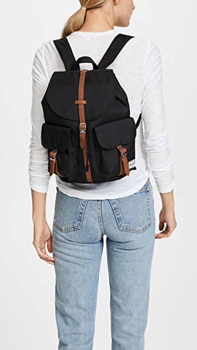Shop Herschel Supply Co Dawson X-small Backpack In Black/tan