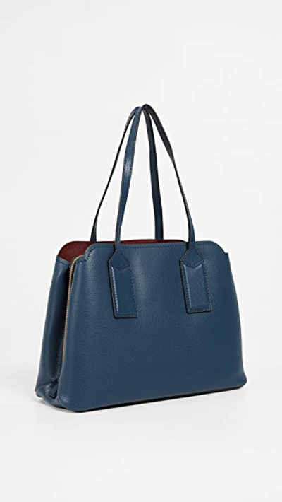 Shop Marc Jacobs Editor Tote In Blue Sea