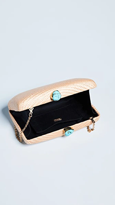 Shop Kayu Jen Clutch With Natural Stones In Toast