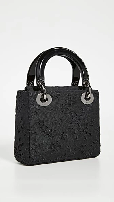 Pre-owned Dior Lace Lady Mini Bag In Black