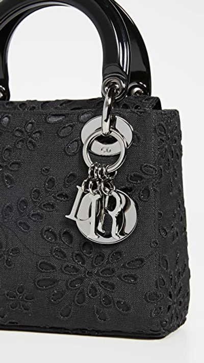 Pre-owned Dior Lace Lady Mini Bag In Black