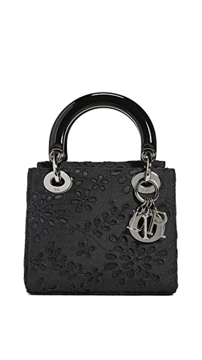 Pre-owned Dior Lace Lady Mini Bag In Black