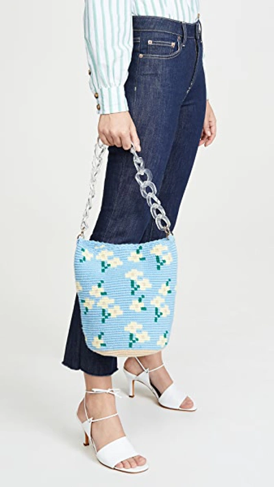 Shop Soraya Hennessy Gerbera Midi Bucket Bag In Multi