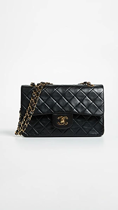 Pre-owned Chanel 2.55 Classic Flap Bag In Black