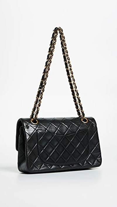 Pre-owned Chanel 2.55 Classic Flap Bag In Black