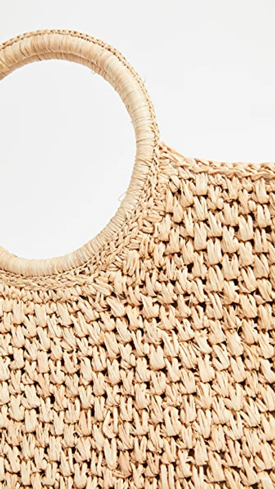 Shop Hat Attack Small Round Handle Bag In Natural