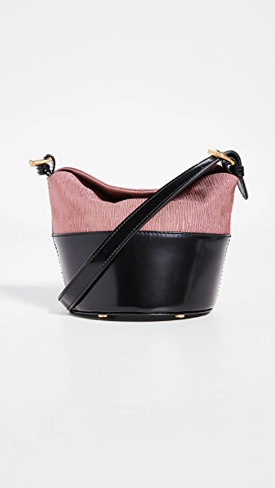 Shop By Far Mini Jamie Bag In Black/pink