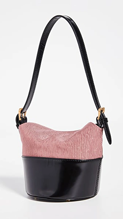 Shop By Far Mini Jamie Bag In Black/pink