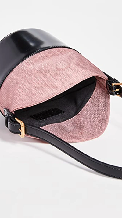 Shop By Far Mini Jamie Bag In Black/pink