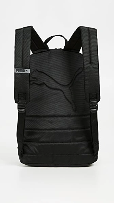 Shop Puma Essential Backpack In Black/white