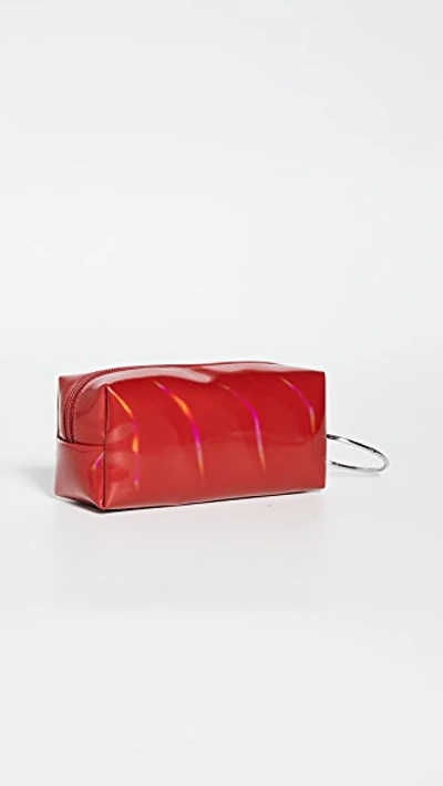 Shop Mm6 Maison Margiela Cosmetic Case In Chilli Pepper