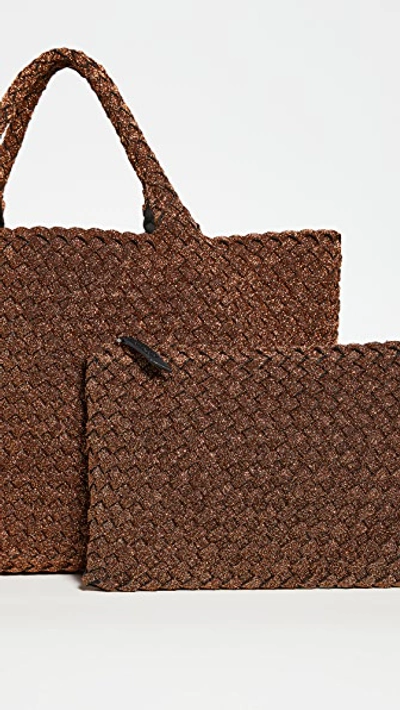 Shop Naghedi St. Barths Small Tote In Spiced Amber