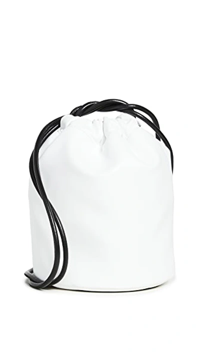 Shop Mm6 Maison Margiela Bucket Bag In White