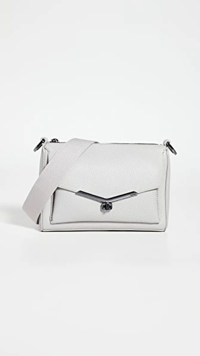 Shop Botkier Valentina Crossbody Bag In Silver Grey