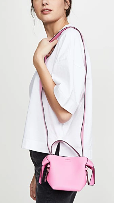 Shop Acne Studios Musubi Micro Bag In Pink/black