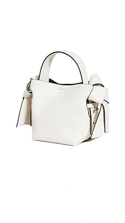 Shop Acne Studios Musubi Micro Bag White/black