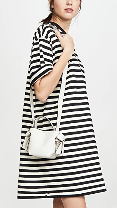 Shop Acne Studios Musubi Micro Bag White/black