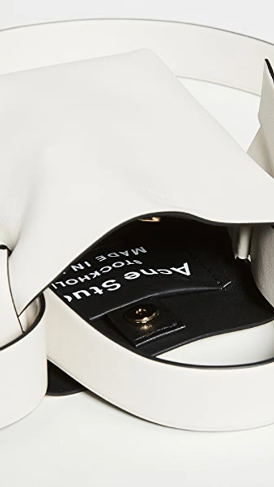 Acne Studios Musubi Micro Bag White/black In White/black