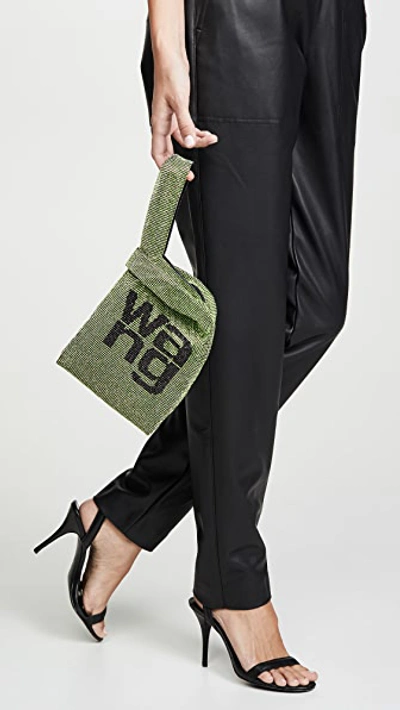 Shop Alexander Wang Wanglock Mini Shopper Bag In Peridot