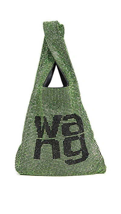 Shop Alexander Wang Wanglock Mini Shopper Bag In Peridot