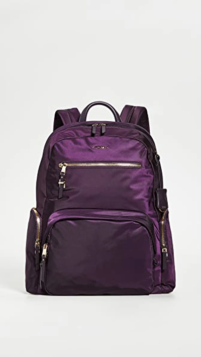 Shop Tumi Carson Backpack In Blackberry