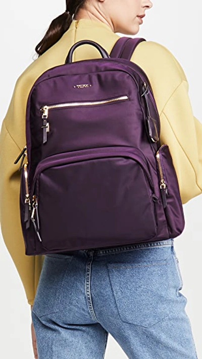 Shop Tumi Carson Backpack In Blackberry