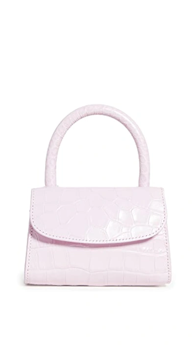 Shop By Far Mini Bag In Pink Croco