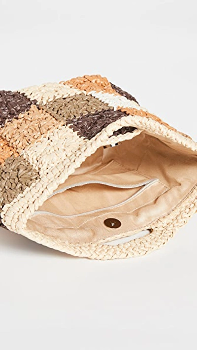Shop Caterina Bertini Woven Tote Bag In Multi