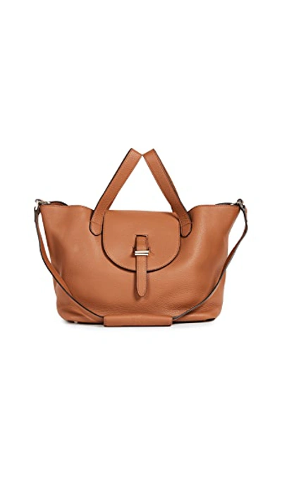 Shop Meli Melo Thela Medium Handbag In Tan